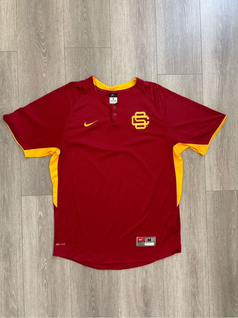 Rare Nike Dri-Fit USC Trojans Player-Issued Batting Practice Jersey Size Medium
